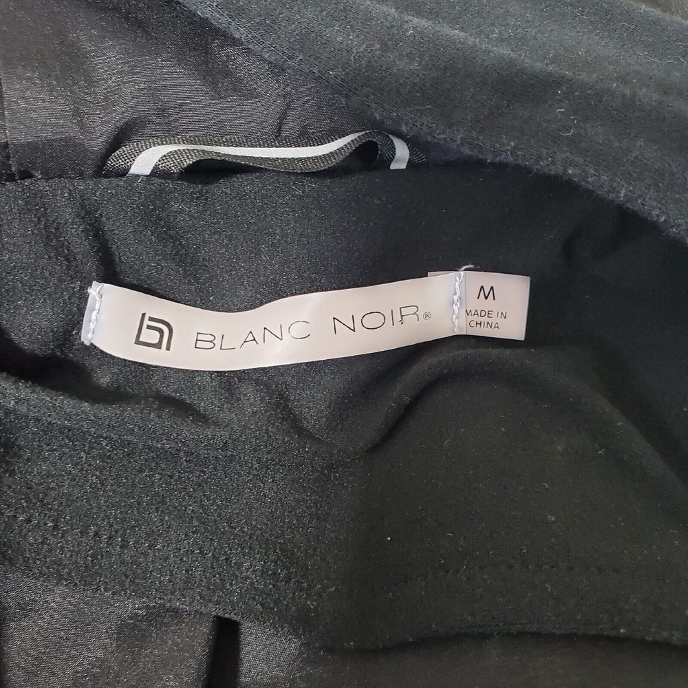 Blanc and Noir Asymmetrical Jacket with Reflective Hooded Women's Sz Medium - Picture 9 of 12